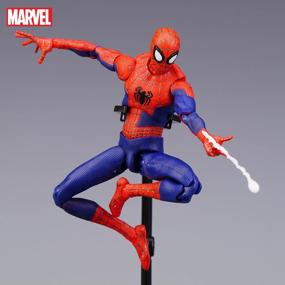 Spiderman In The Spider-Verse Action Sv Peter B. Parker Sentinel Miles Spider Man Action Figures Model Toys Regalo Mobile Congiunto