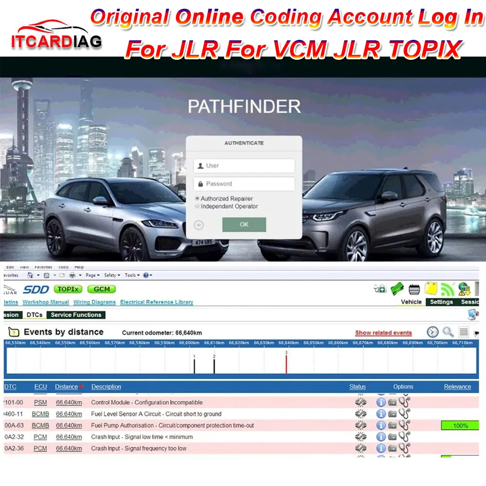 Servizio Online Codifica Originale Account Di Programmazione Log In Per Jlr Per Vcm Jlr Topix Riparazione Account Online Originale Ingresso 1 Anno