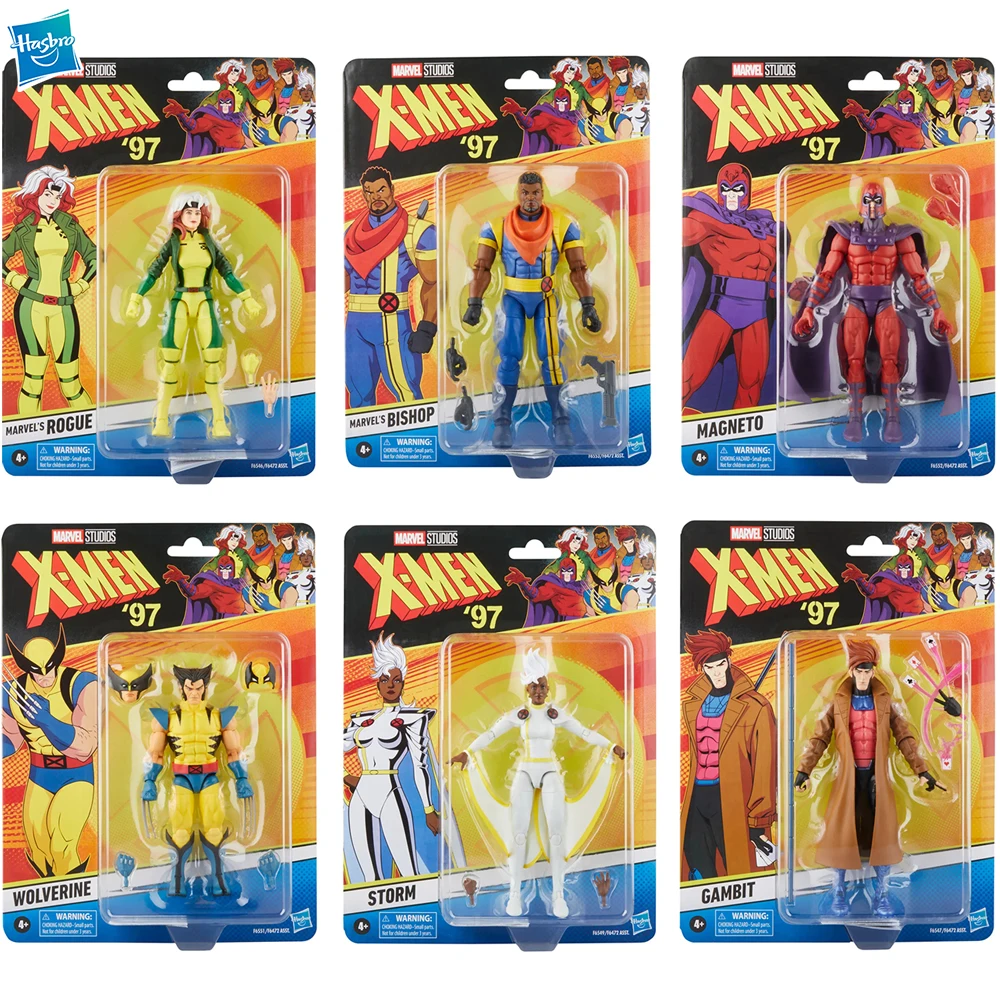 Original Y Marvel Legends Series Rogue Wolverine Gambit Storm Magneto Bishop 6-Pack Giocattolo Modello Action Figure Da 6 Pollici