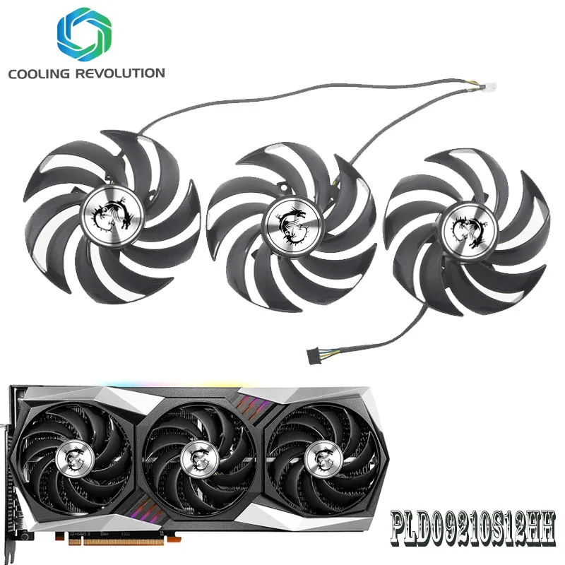Ventola Della Scheda Grafica Dc12V Dc12V 0.40A 4Pin Per Msi Geforce Rtx 3070 Rtx 3080 Rtx 3090 Suprim X