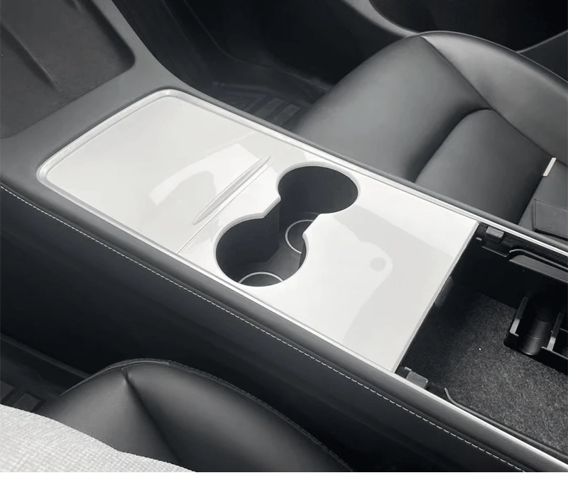 Cover Per Console Centrale Sagomata In Plastica Per Tesla Model 3/Y 2021-2023 Decorazione Per Modifica D'Interni Finiture Adhensive Sovrapposizione Fa