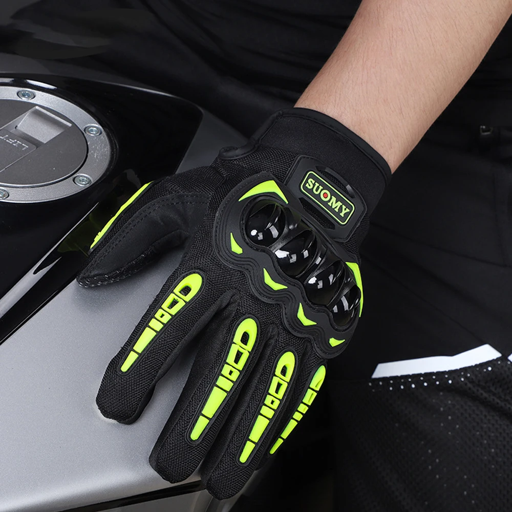 Guanti Da Moto Moto Touch Screen Traspirante Alimentato Moto Da Corsa Guanti Protettivi Da Bicicletta Guanti Estivi Da Uomo
