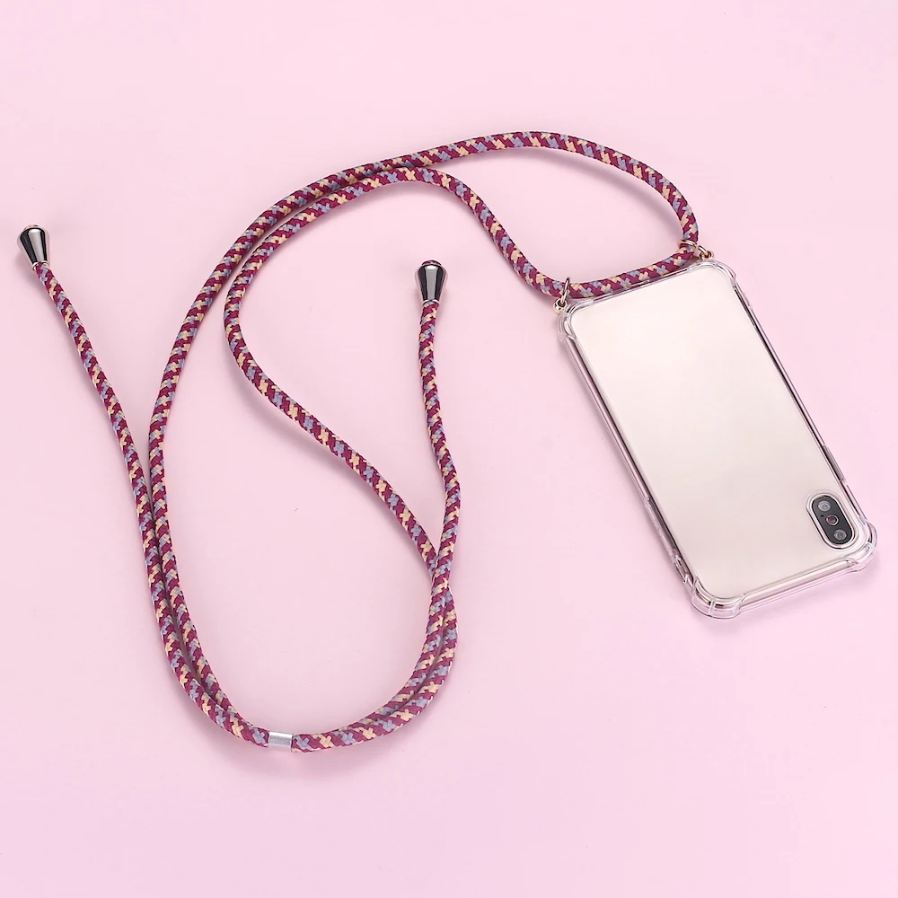 Per Lg Velvet Stylo 7 5G K92 K22 Plus K62 Q52 K42 K71 K51S K50S K40S Q60 K50 V60 K51 Thinq Cordino Crossbody Regolabile Funda