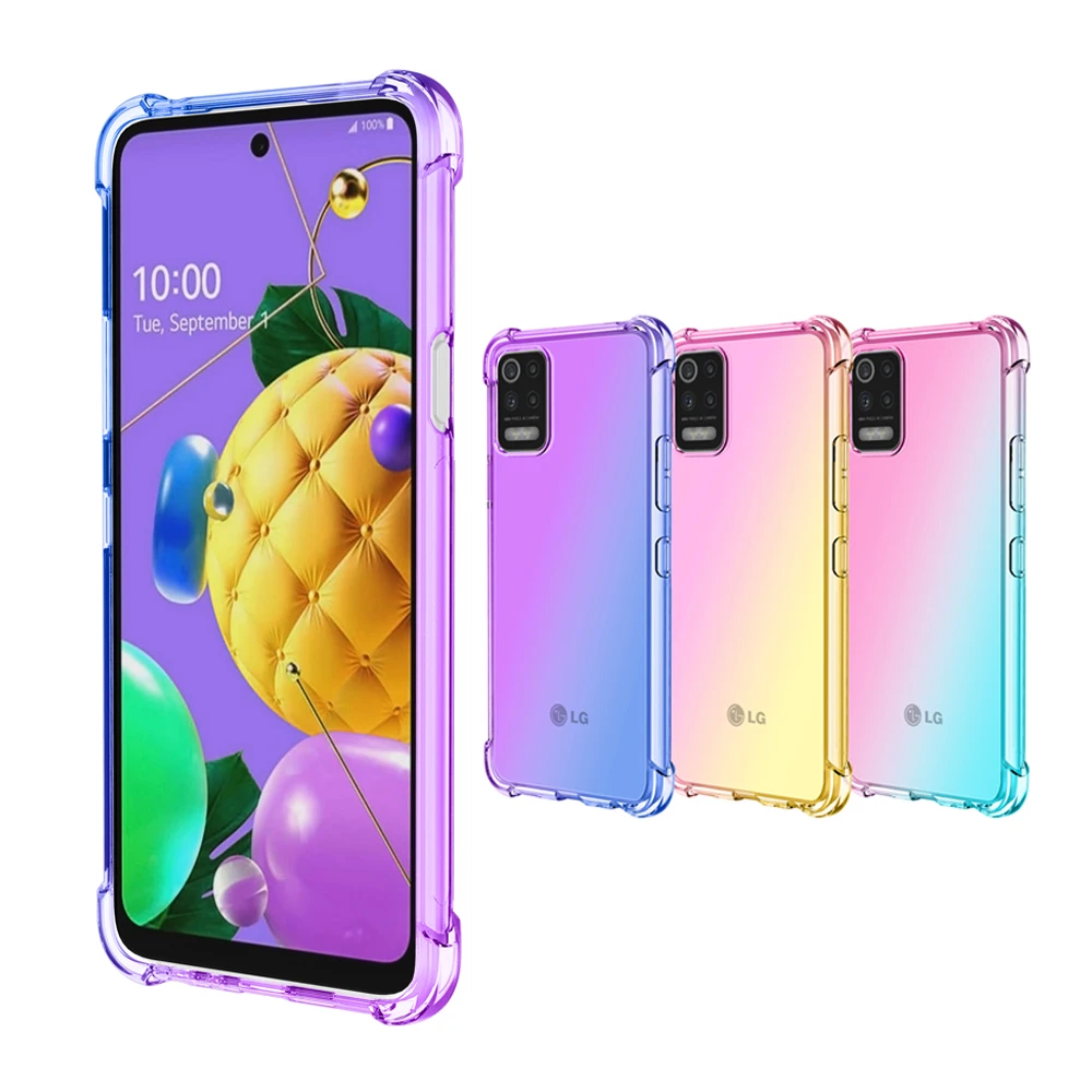 Custodia Sfumata Trasparente Di Moda Per Lg Stylo 7 5G Stylo 6 Stylo 5 Velvet 5G K42 K52 K62 Q52 K22 K92 5G Custodia Morbida Antiurto