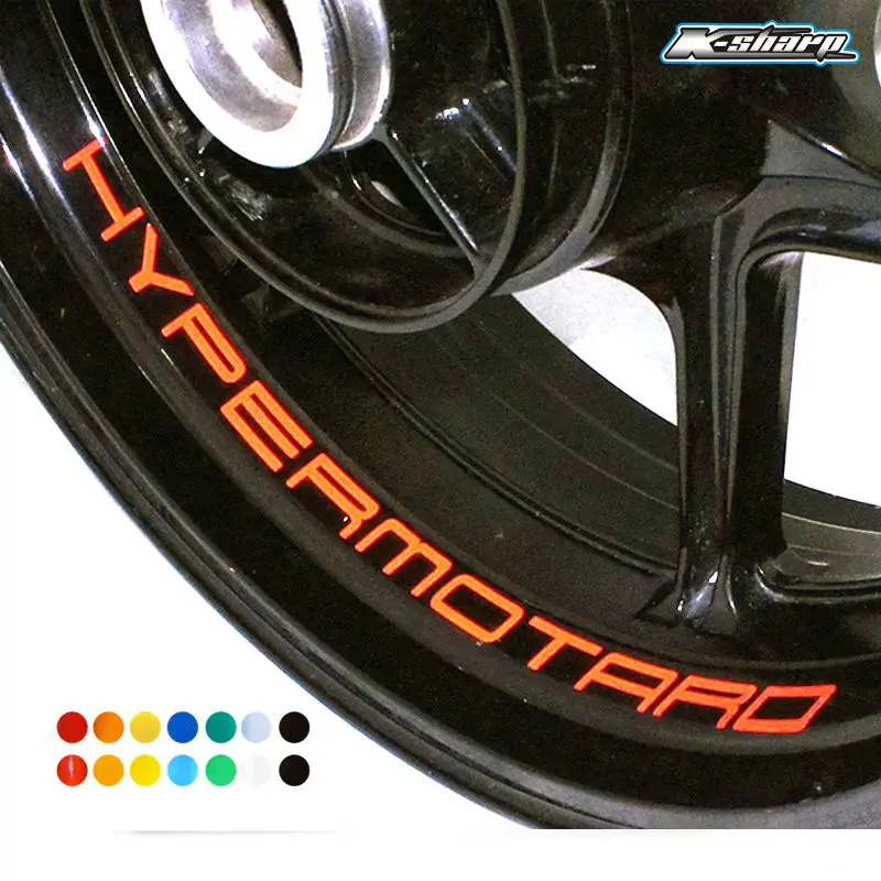 8 X Decalcomanie Per Cerchioni Interni Personalizzati Strisce Adesivi Riflettenti Per Ducati Hypermotard 796 821 939 1100