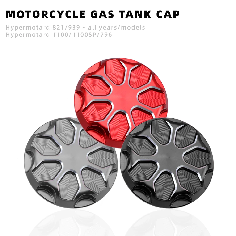Cnc Aluminum Keyless Motorcycle Accessories Fuel Gas Tank Cap Cover For Ducati Hypermotard 821 Hypermotard 939 All Year
