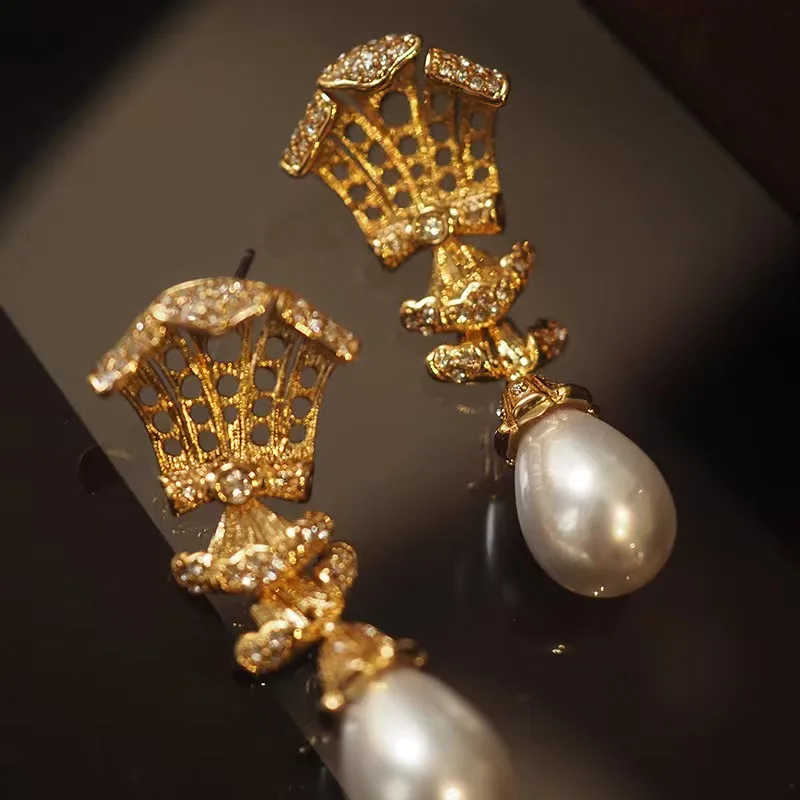 Trifari Orecchini Vintage Con Nappe Di Perle Orecchini Senza Fori Per Le Orecchie Gioielli Da Donna