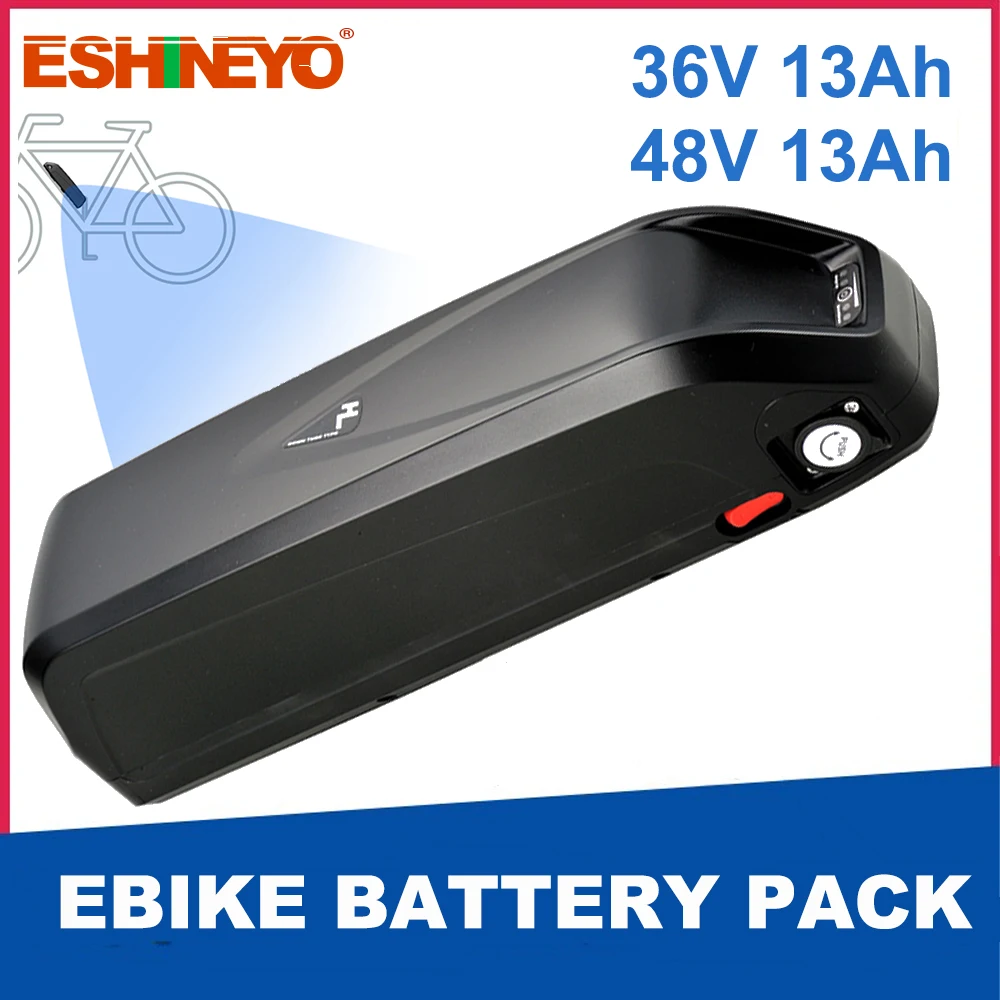 Ebike Batteria 36V 48V 13Ah Hailong Caso Bicicletta Elettrica Batteria 18650 Pack Per Bafang Tongsheng 250W 350W 500W 750W 1000W