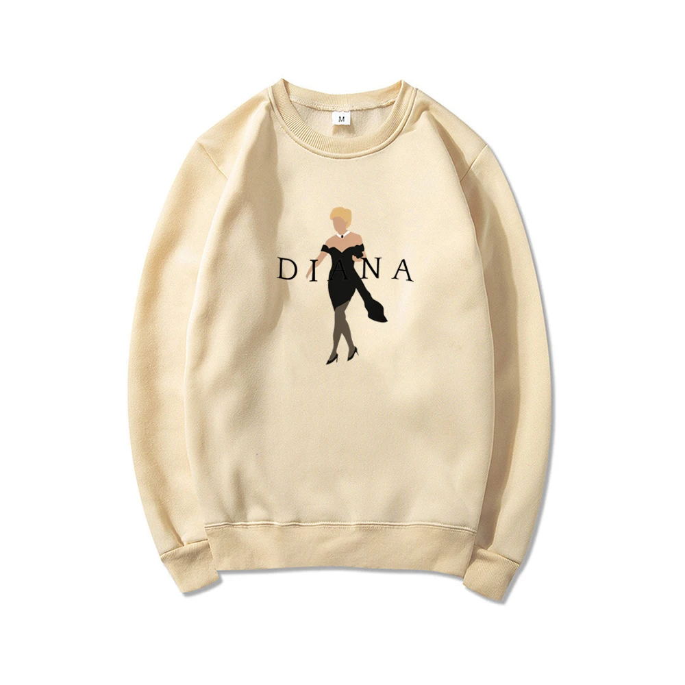 Princess Diana Felpa Vinagte 90S Graphic Hoodies Princess Diana Revenge Dress Felpa Unisex Pullover A Maniche Lunghe Top