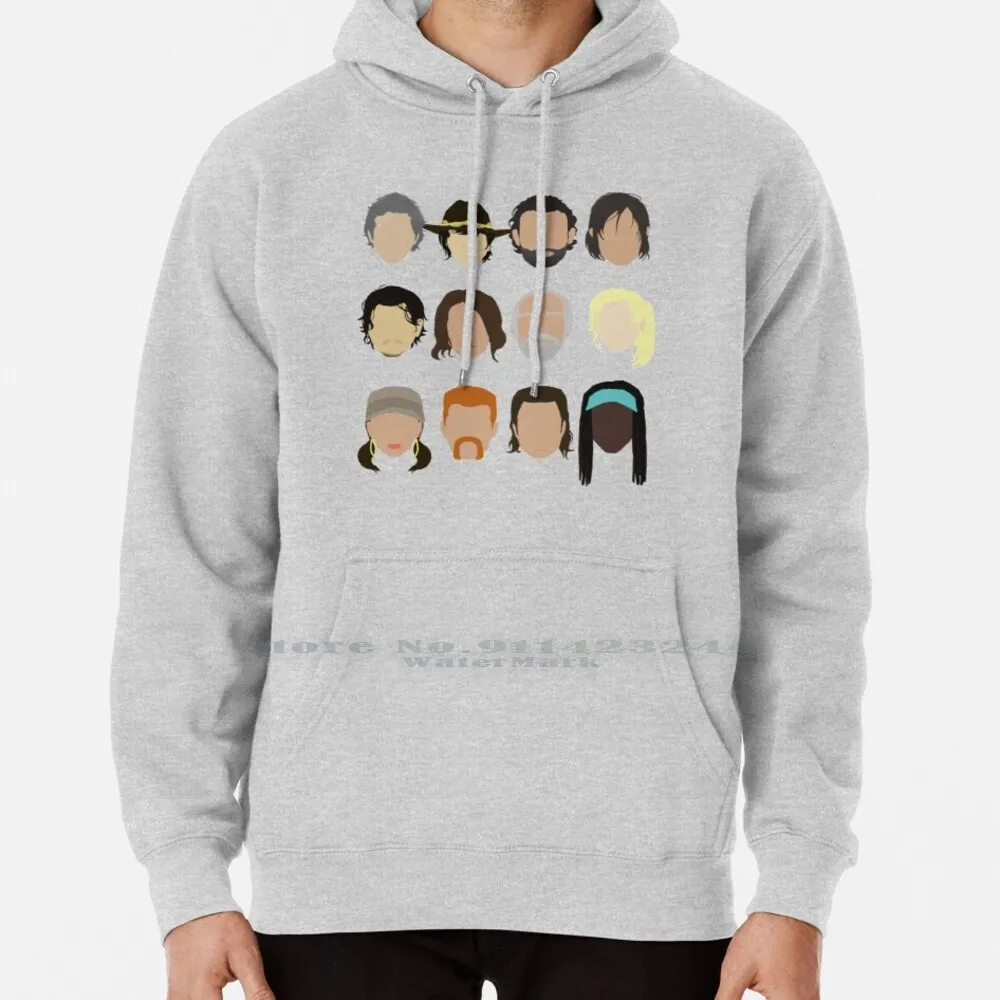 The Walking Dead Felpa Con Cappuccio Maglione 6Xl Cotton Rick Grimes Carl Grimes Piatto Carol Daryl Sophie Maggie Greene Hershel Eth Greene