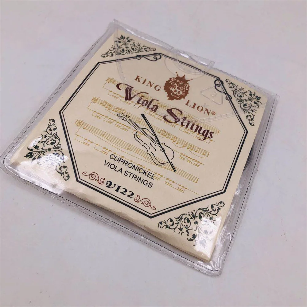 5 Set Tedesco Argento Viola Strings, Re Kion Stringa Viola V122