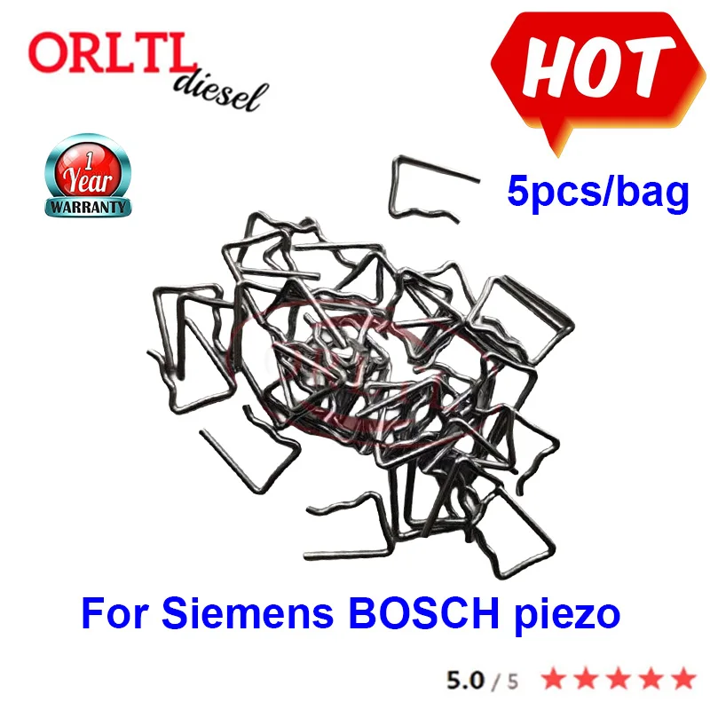Clip Dell'Iniettore Delle Parti Della Ferrovia Comune Del Motore Diesel Di Orltl Per L'Iniettore Piezoelettrico Di Siemens Bosch 5 Pz/Borsa