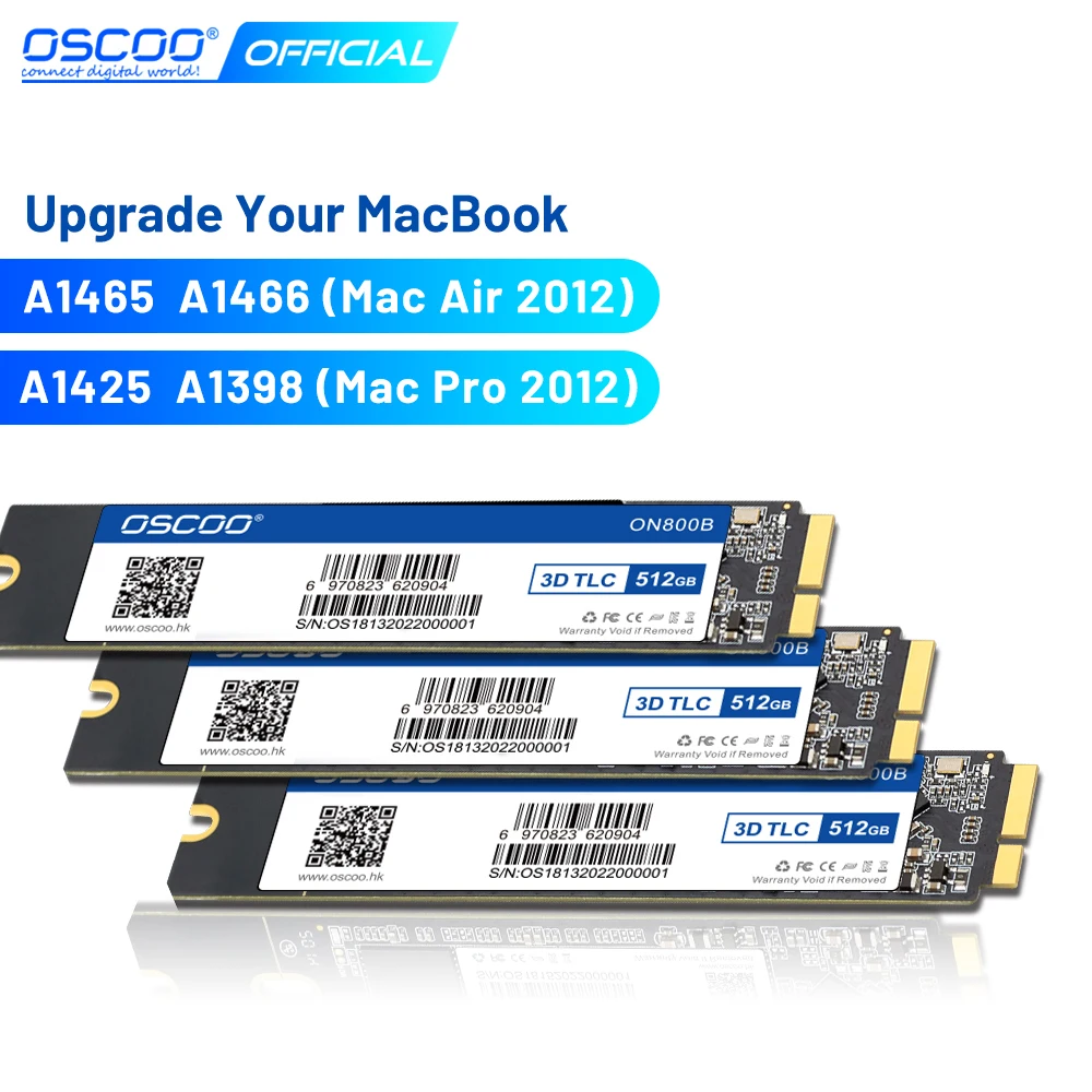 Macbook Ssd 256Gb Capacità Di Aggiornamento 1Tb Macbook Ssd Per 2012 Macbook Air A1465 A1465 Macbook Pro A1398 A1425 Apple Macbook