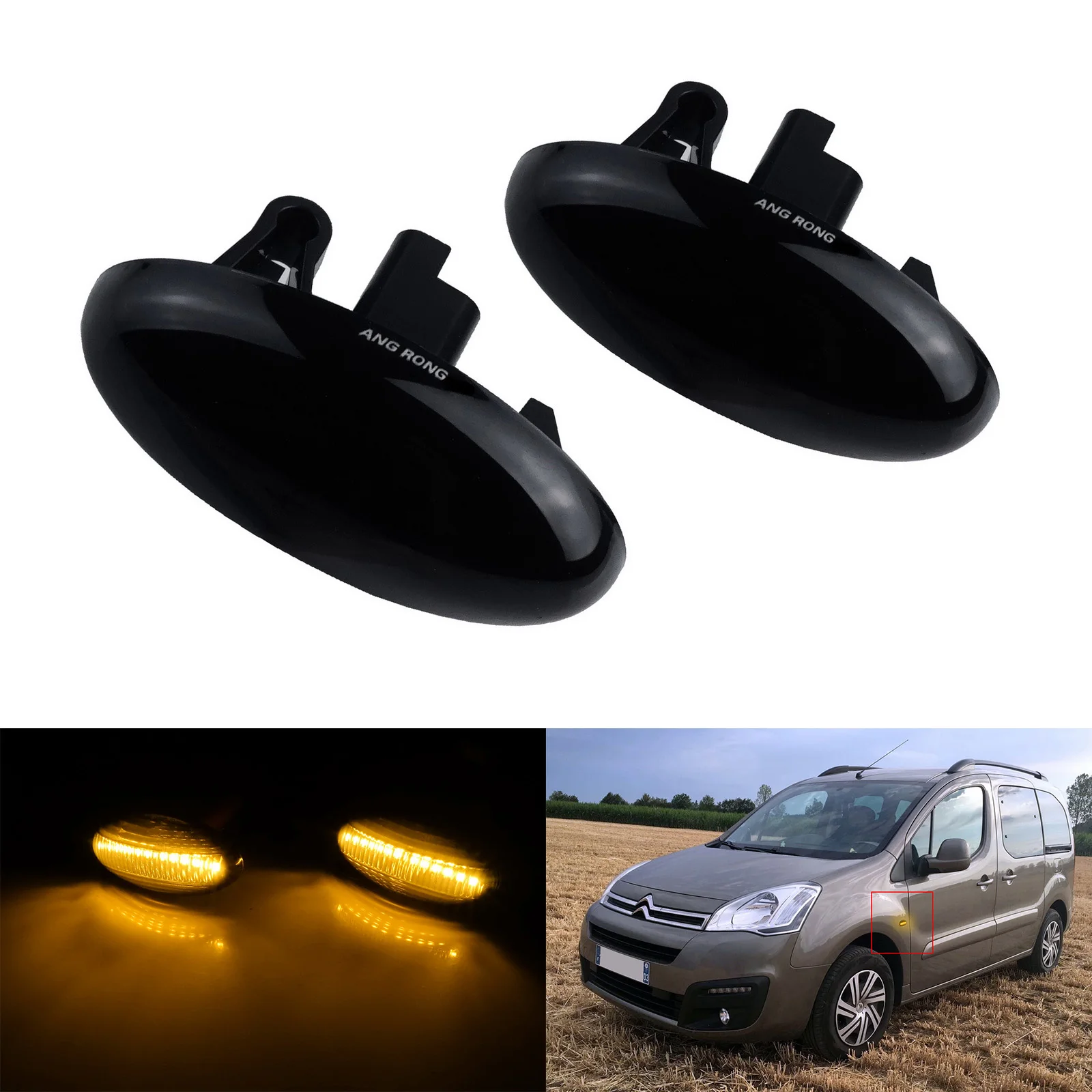 Per Toyota Aygo Proace City Verso Indicatore Led Ripetitore Laterale Lampade Ambra