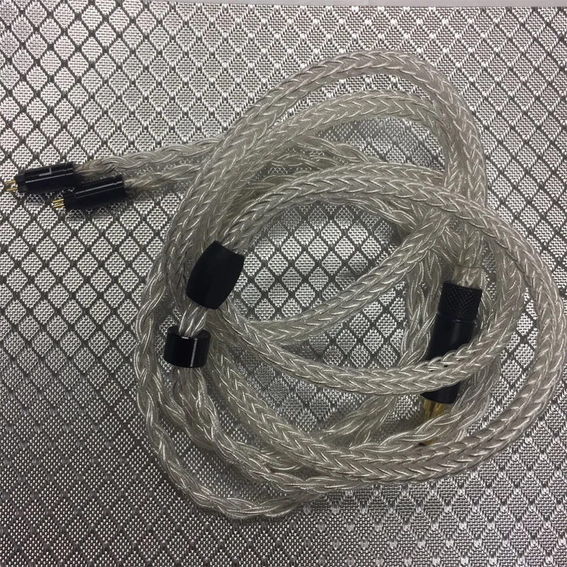 Cavo Per Cuffie Placcato Argento A 16 Fili Taiwan 5N Se535 Ie80 Mmcx A2Dc Cavo Per La Febbre Di Aggiornamento Delle Cuffie