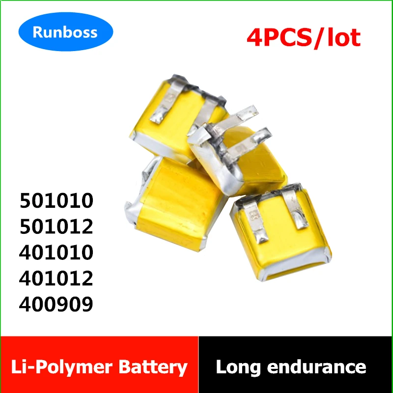 4 Pz/Lotto 400909 401010 401012 501010 501012 Per I7 I8 I9 I9S I10 Tws Auricolari Bluetooth Auricolare Wireless Batteria Mp3 Mp4 Gps