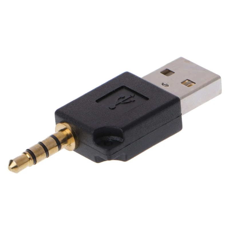 Adattatore Ausiliario Aux Maschio Da 3.5Mm A Usb 2.0 Per Apple Per Ipod Per Shuffle 1St 2Nd Mp3 Dropship