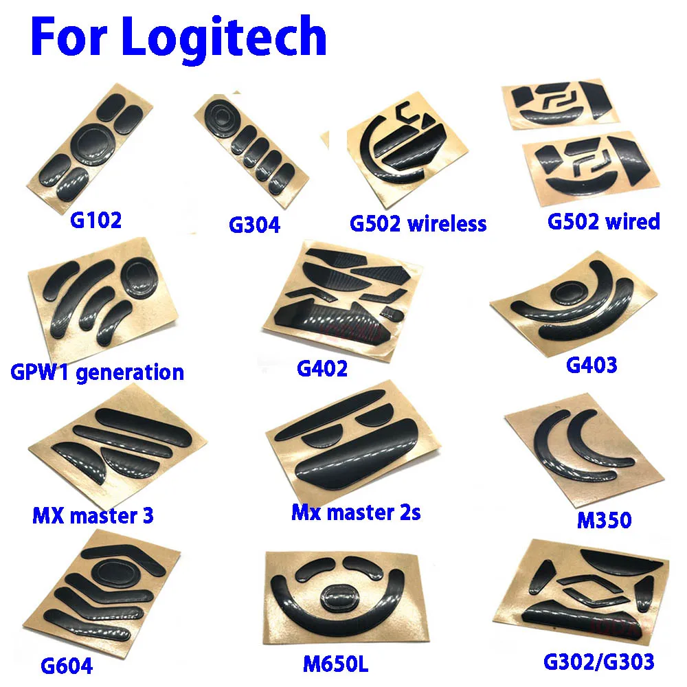 Vendita Calda 1Set Piedini Per Mouse Pattini Per Logitech G102/G304/G502 Cablati/G502 Wireless/G903Master3/Mx Master 2S/G302/G303 Wireless