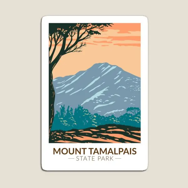 Mount Tamalpais State Park California Vi Magnet Stickers Per Frigo Organizer Magnetic Baby Toy Decor Cute Children