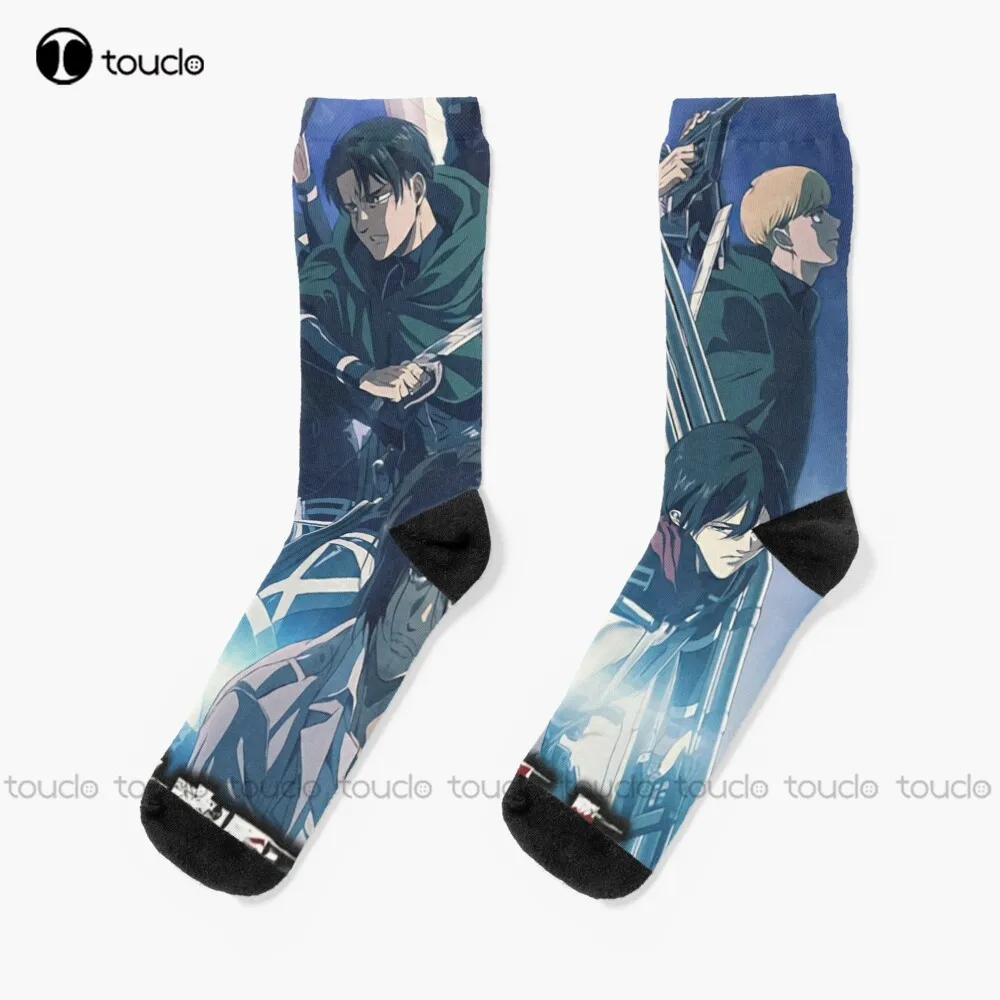 Old Titan Cover Wall Titan Attack Socks Calzini Donna Regalo Di Natale Personalizzato Unisex Adulto Teen Youth Socks Donna Uomo Calzino Divertente