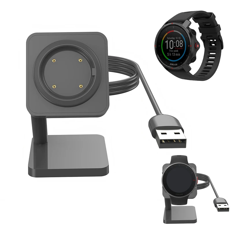 Adattatore Per Caricabatterie Da Tavolo Cavo Di Ricarica Usb Supporto Per Dock Station Per Polar Grit X/Pro/Ignite/2/Vantage V/M/V2/M2 Smart Watch