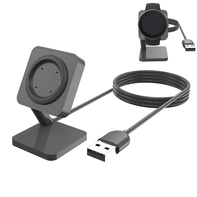 Adattatore Per Caricabatterie Da Tavolo Cavo Di Ricarica Usb Supporto Per Dock Station Per Polar Grit X/Pro/Ignite/2/Vantage V/M/V2/M2 Smart Watch