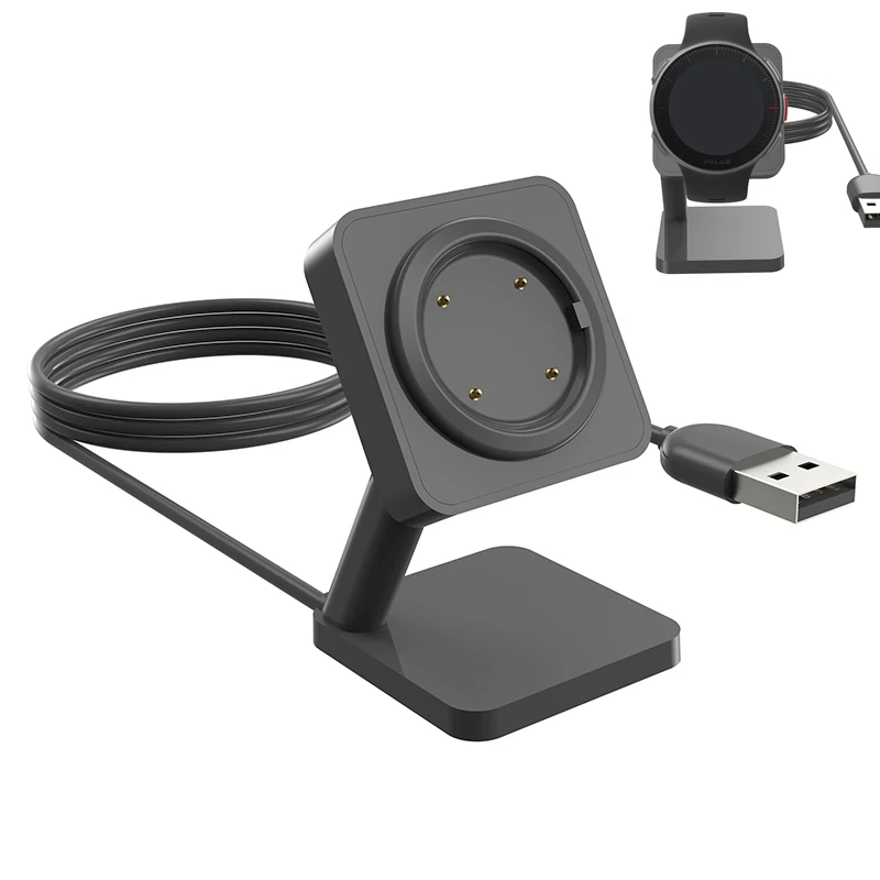 Adattatore Per Caricabatterie Da Tavolo Cavo Di Ricarica Usb Supporto Per Dock Station Per Polar Grit X/Pro/Ignite/2/Vantage V/M/V2/M2 Smart Watch