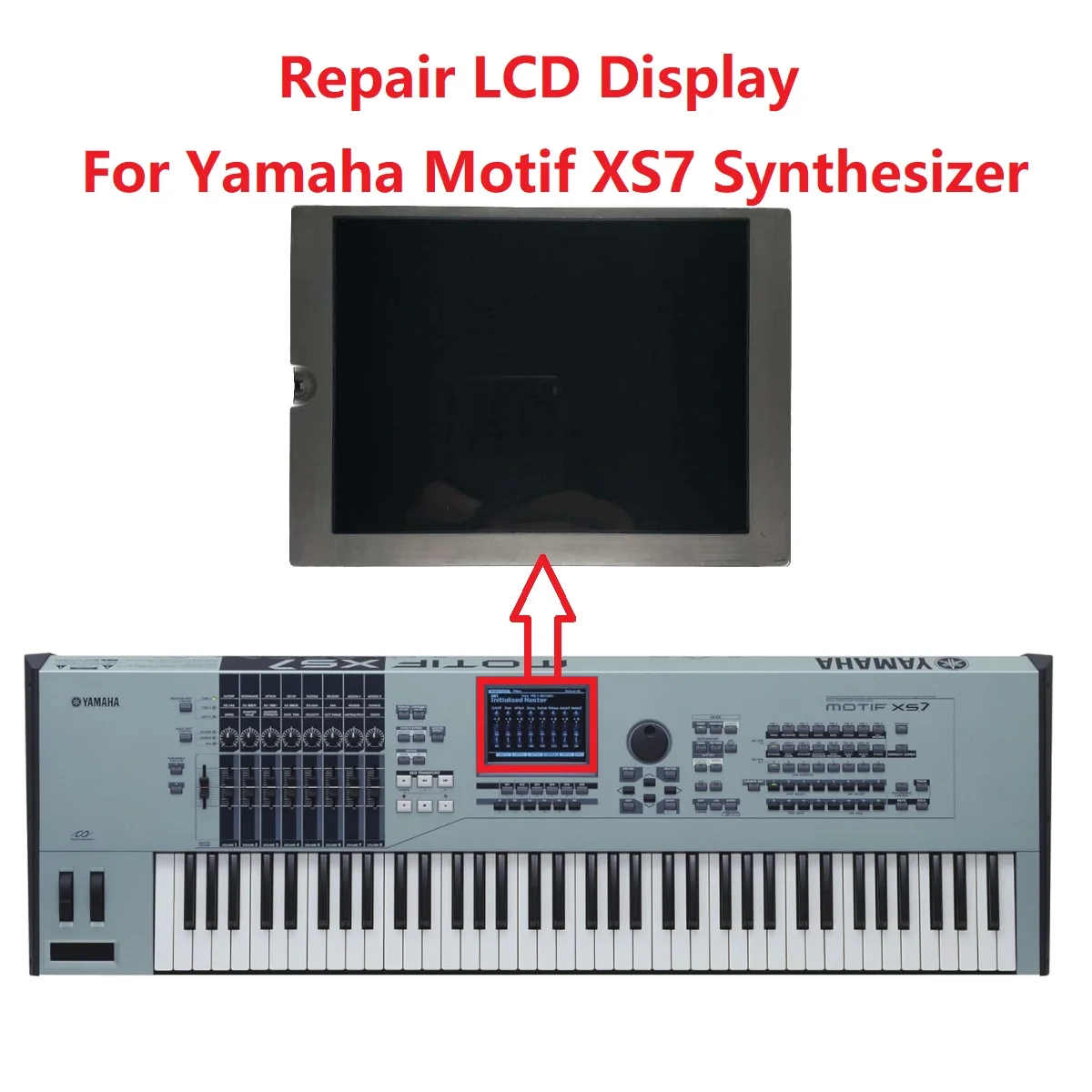 Display Lcd Da 5.7 Pollici Per La Riparazione Dello Schermo A Matrice Di Sintetizzatore Yamaha Motif Xs7