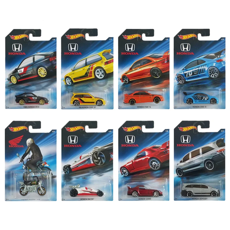 Hot Wheels 70Th Honda Cr-X Civic Ef Civic Si Monkey Z50 Racer Honda S2000 Honda Odyssey 1:64 Diecast Giocattolo Per Auto Da Collezione Fkd22