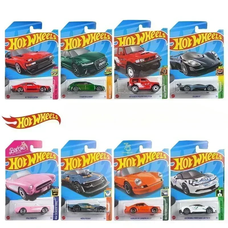 Original Hot Wheels Car Traffic Rail 1/64 Lega Diecast Sports Voiture Simulazione Audi Ford Moto Bambini Boy Toys For Kid