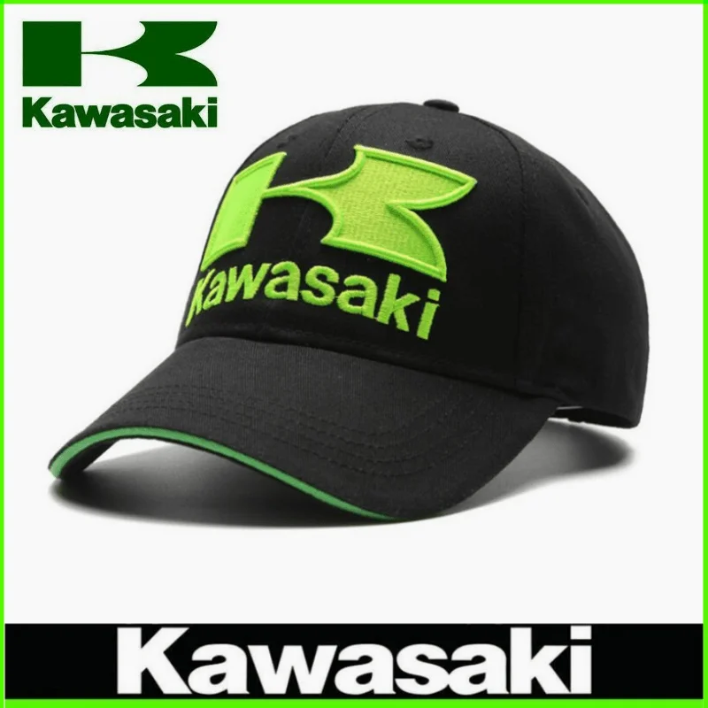 New Kawasaki Motorcycles Hat Cappello Da Sole Estivo Da Donna All'Aperto Da Uomo Ricamo Kawasaki Motorcycle Racing Hat