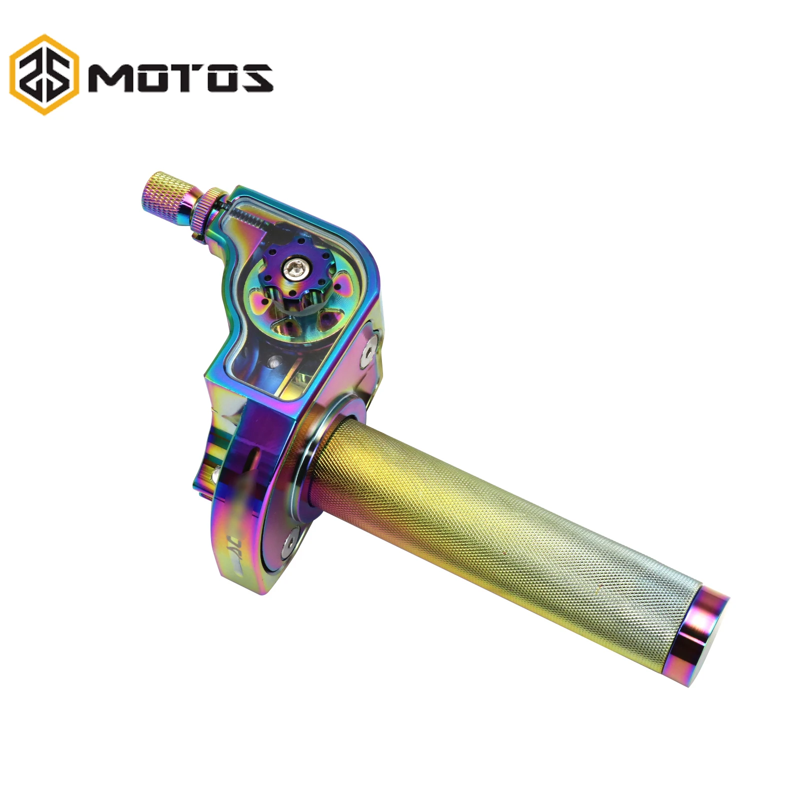 Zs Motos 22Mm Cnc Alluminio Acer Acceleratore Acceleratore Twist Grips Cavo Acceleratore Per 50 70 110 125 250 350 Dirt Bike Moto