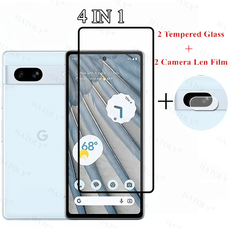 Vetro Temperato A Copertura Totale Per Google Pixel 7A Pellicola Proteggi Schermo Per Fotocamera Per Google Pixel 7A Glass Per Google Pixel 7A 6A