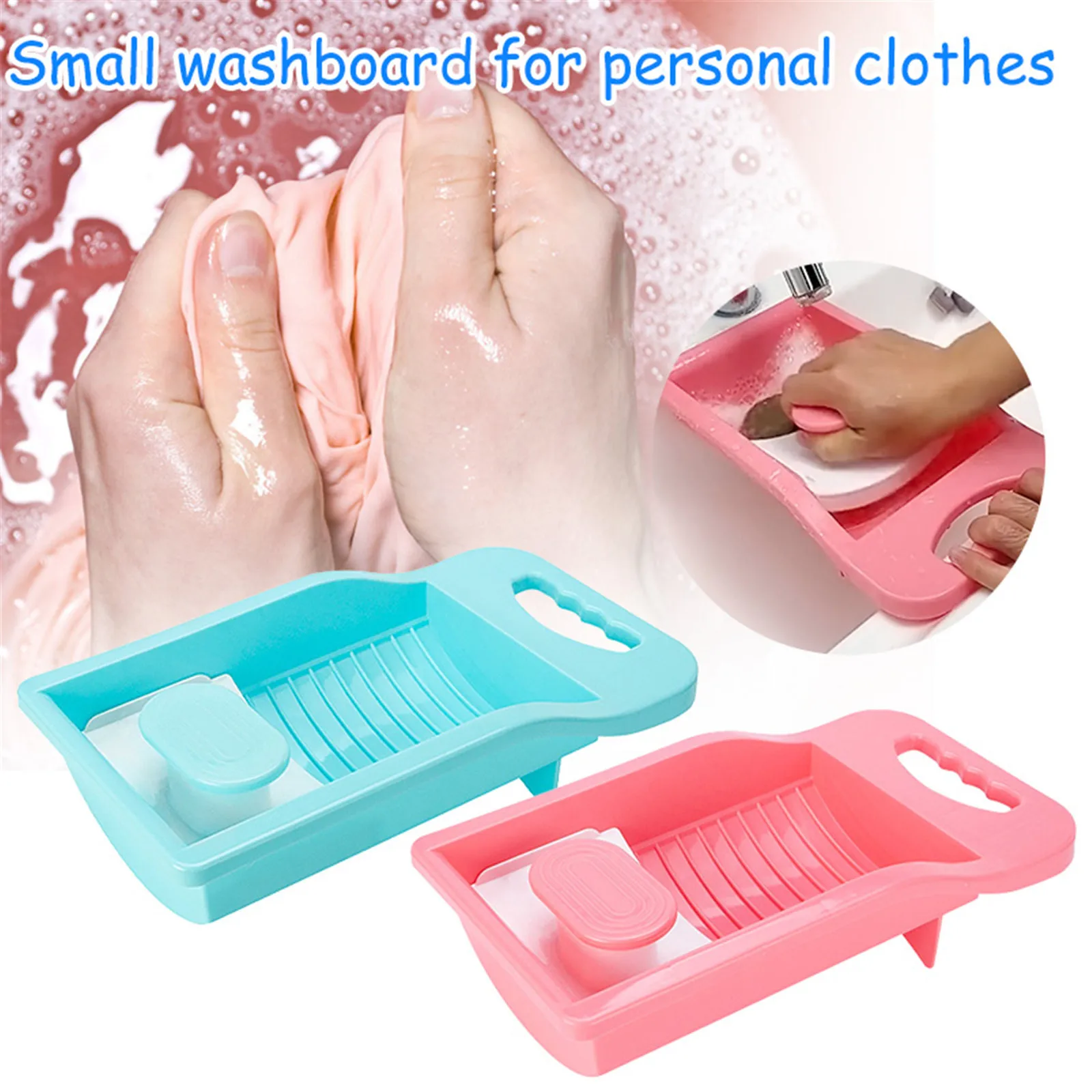 Tavola Di Lavaggio Portatile Con Spazzola Strumento Di Lavanderia Comodo Mini Washstand Washboard Dormitorio Viaggio Lavaggio Biancheria Intima Calzin