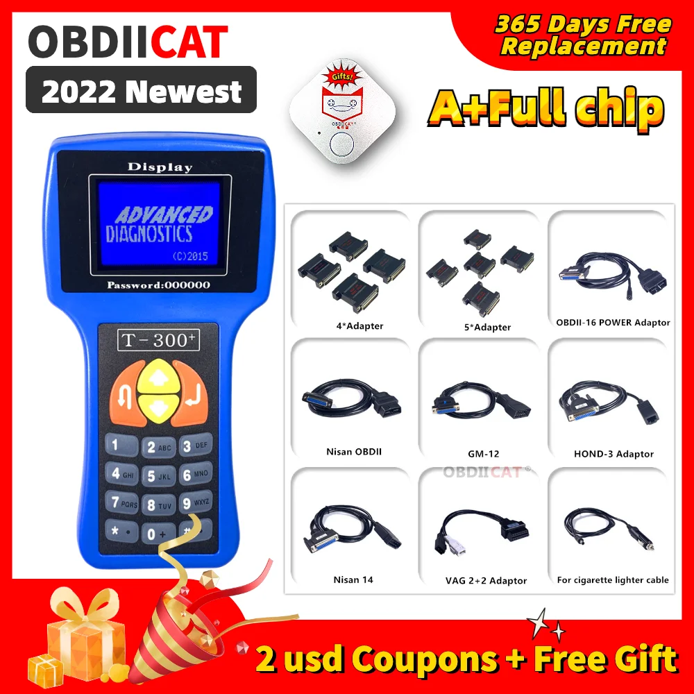 Miglior Programmatore Di Chiavi T300 V23.9 Inglese Spagnolo Opzionale T300 Programmatore Di Chiavi Auto V23.9 Creatore Di Chiavi Per Auto Programmator
