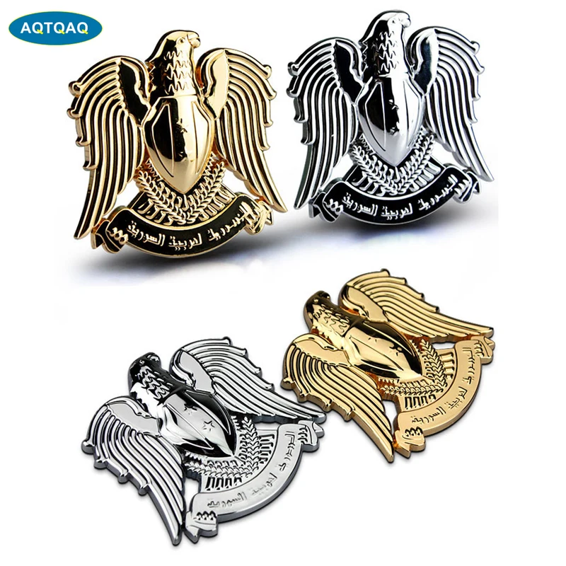 1 Pz 3D Metal Eagle Car Side Fender Posteriore Tronco Emblema Badge Sticker Decalcomanie Per Jeep Dodge Bmw Mustang Volvo Chevrolet