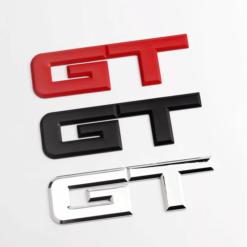 3D Metal Car Letters Ford Mustang Gt 2018 2019 2012 2017 2016 Gt 500 350 40 Trunk Emblem Logo Fender Gt Sticker Accessori