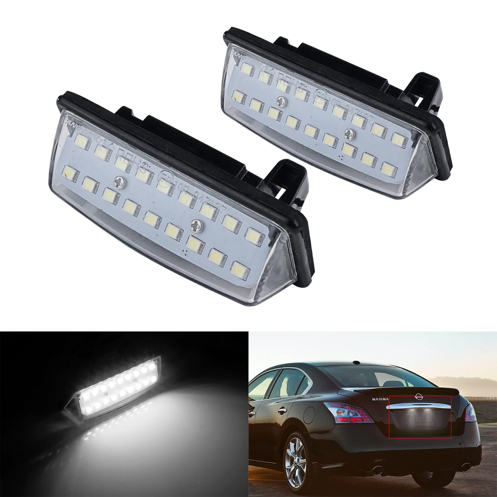 Luce Targa A Led Bianca Per Nissan Altima Leaf Murano Rogue Sentra Versa