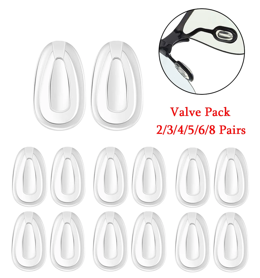 2/3/4/5/6/8 Paia Di Naselli Per Oakley Gauge 8 M Oo4124 Telaio Da 57Mm, Protezioni Per Naso Di Ricambio Trasparenti-Value Pack