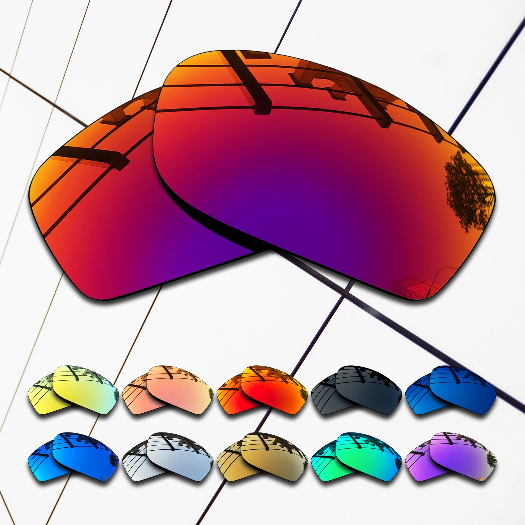 Lenti Di Ricambio Polarizzate E.O.S All'Ingrosso Per Oakley Gauge 8 M Oo4124 57Mm Occhiali Da Sole-Varietà Colori