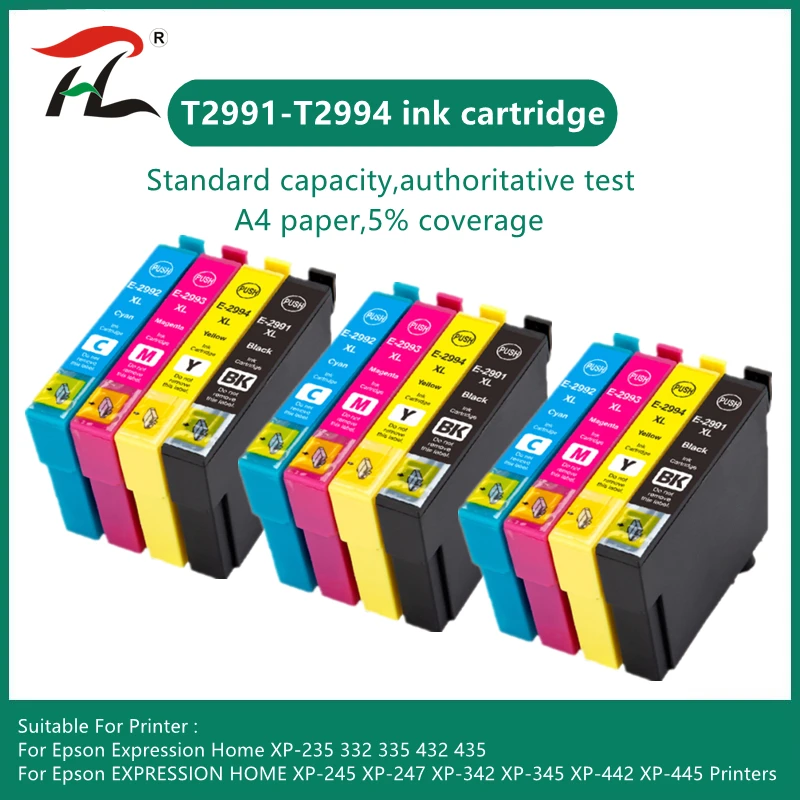Htl Compatibile 29Xl T2991 Cartuccia Di Inchiostro Per Epson Xp-257 Xp-352 Xp-355 Xp-452 Xp-455 Xp 255 257 352 355 452 455 Stampante