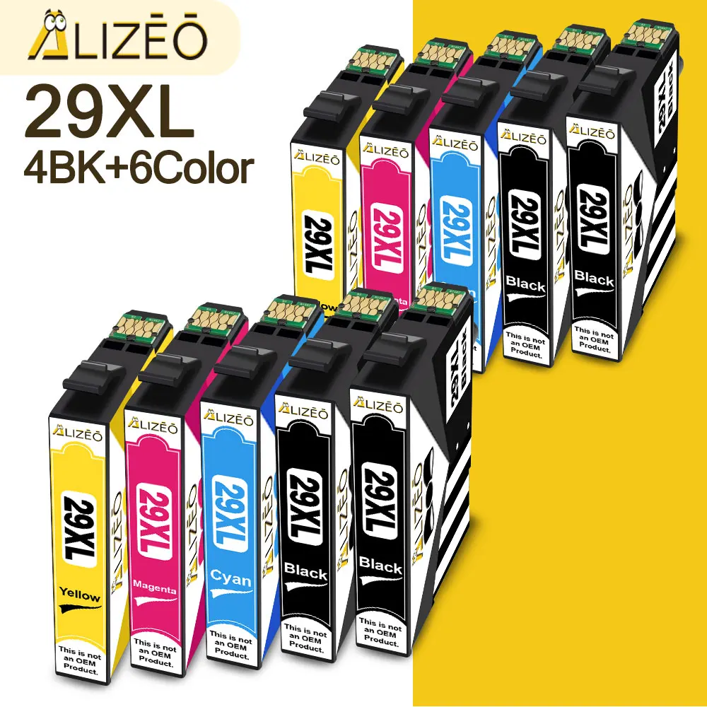 4-10 Cartuccia Di Inchiostro T2991 Con Chip Durato Compatibile Per Cartouche Encre Epson Xp-245 Xp-247 Xp-255 Xp-257 Xp-332 Xp-235