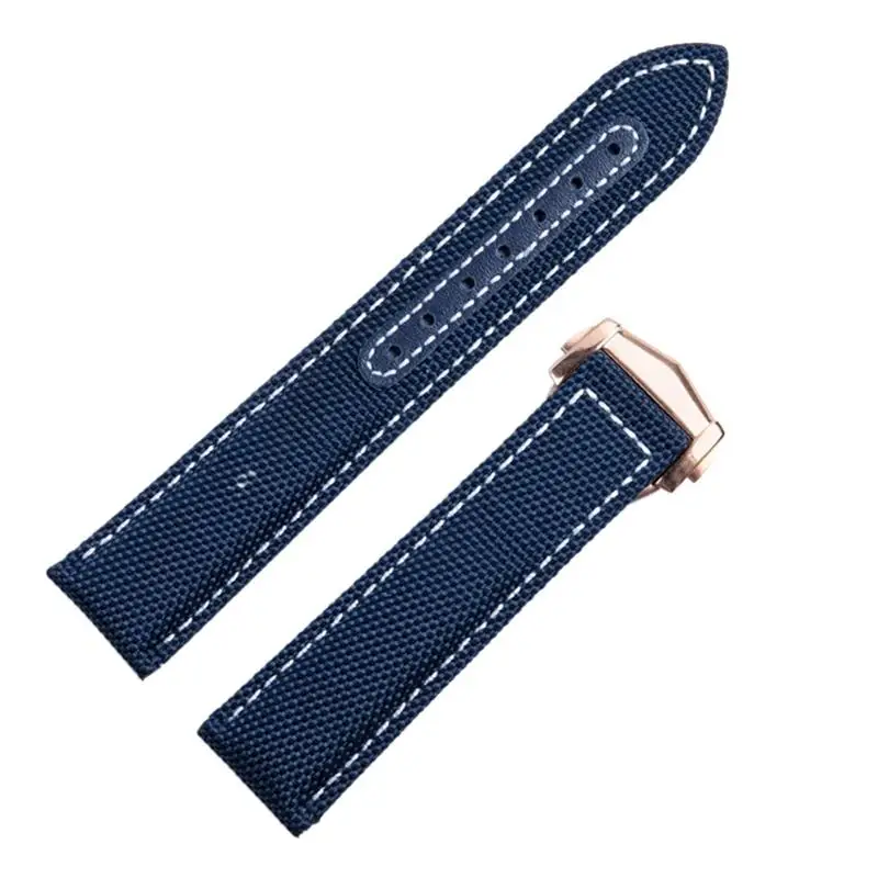 Pcavo Per Omega Strap Seamaster 300 At150 Tessuto In Pelle Aqua Terra 150 Cinturino Distribuzione Fibbia 20Mm 22Mm Tela Di Nylon