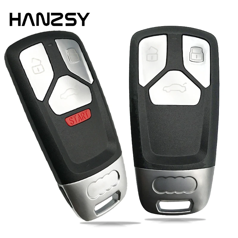 3+1/4 Buttons Smart Key Case Shell  For Audi A4 A4L A5 Q5 Q7 S4 S5 Sq7 Tt 2016 2017 Replacement Remote Key Fob