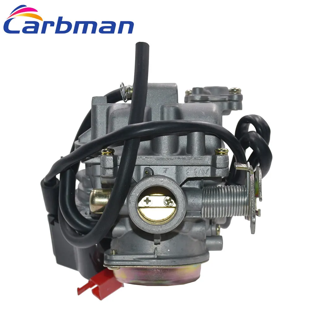 Carbman 50Cc Scooter Ciclomotore Atv Gy6 Carburatore Carb Adatto Per Sunl Roketa Jcl Taotao Baja Panterra 18Mm