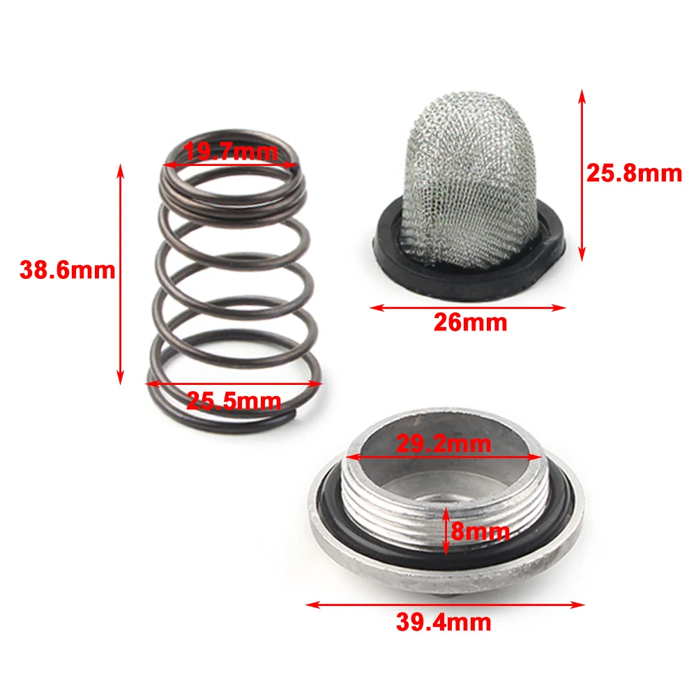 Set Filtro Olio Tappo Scarico Scooter Gy6 150Cc Qmb139 50Cc Parti Scooter Cinesi