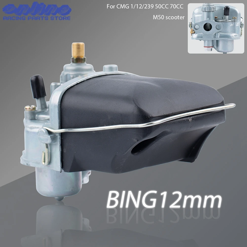 Carburatore Moto Carb Per Old Bing12 Bing 12Mm Cmg 1/12/239 50Cc 70Cc M50 Scooter Dirt Pit Bike Accessori Motocross