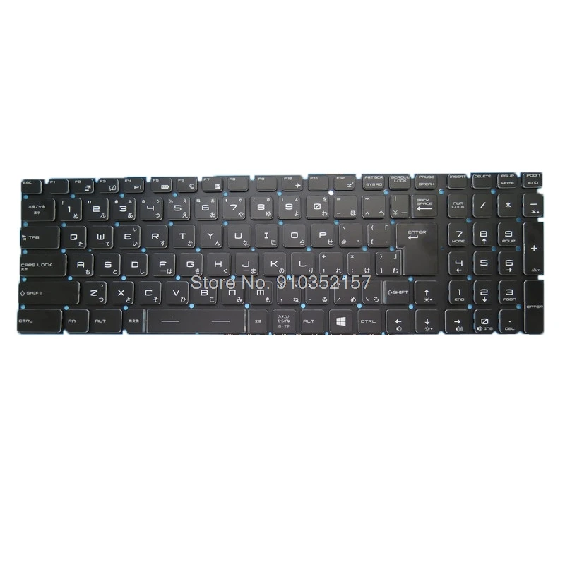 Tastiera Uk Jp Crystal Keycap Per Msi Alpha 15 A3 A4 Creator 17M Alpha 15 A3Dd A3Dc A4De Ms-17F3 16Uk 16 U6 Giapponese Non Retroilluminato