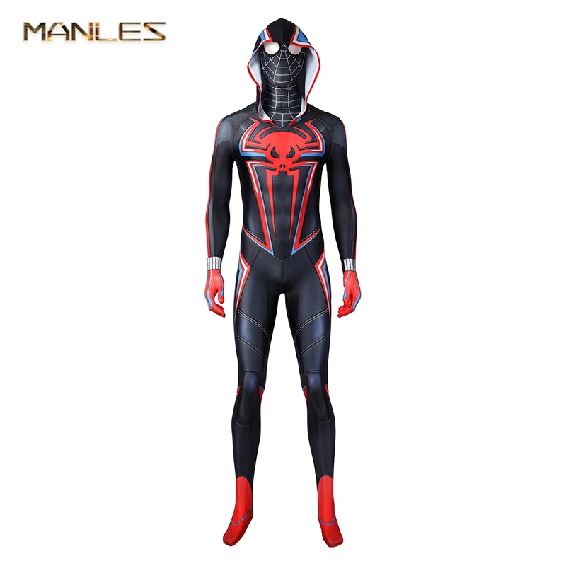 Tv Spider-Man Ps5 Miles Morales 2099 Suit Spider Man Costume Cosplay Tuta Per Adulti Costume Da Supereroe Di Halloween
