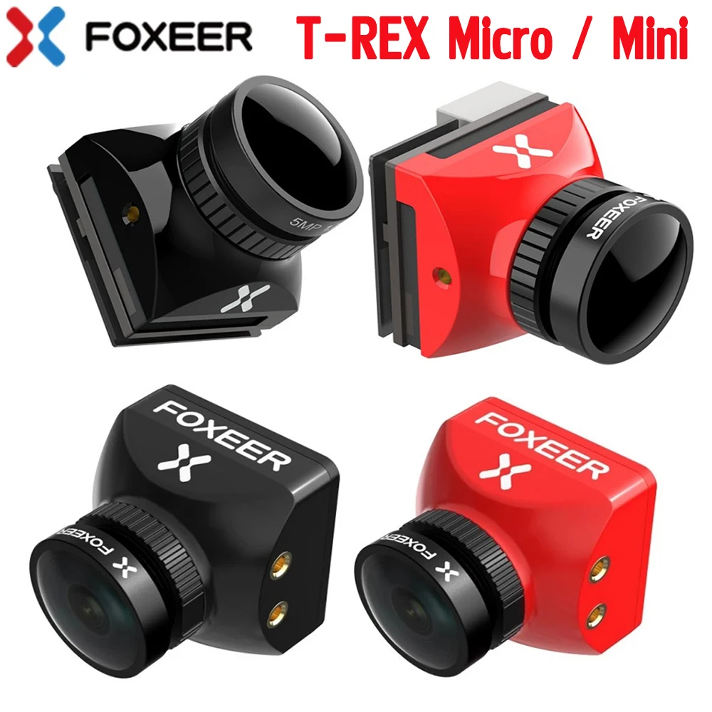 Foxeer T-Rex Micro / Mini 1500Tvl Camera Super Wdr 4:3 16:9 Pal/Ntsc Switchable Full Weather Fpv Camera For Fpv Racing Freestyle